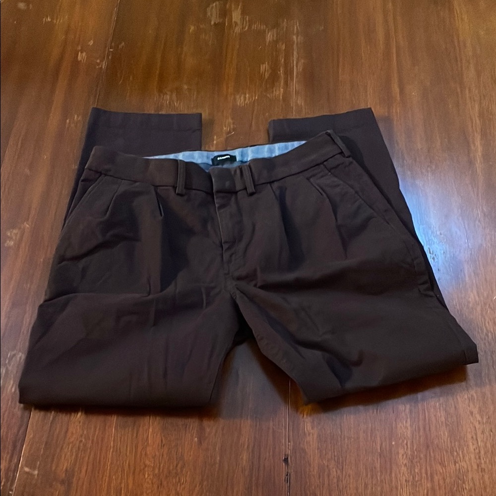 Men's Athletic Slim Maroon Chinos